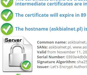 Darmowy Certyfikat SSL